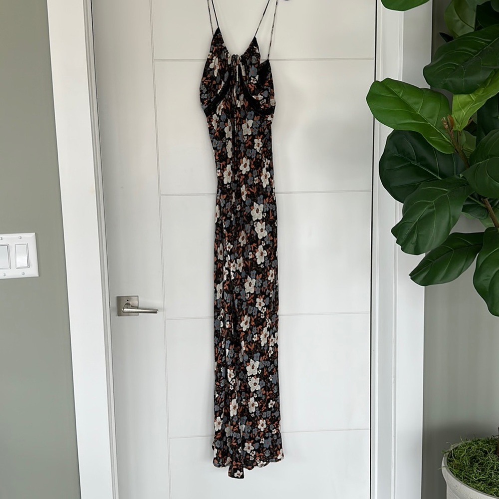 Free People Medium Maxi Dress with floral print and lace